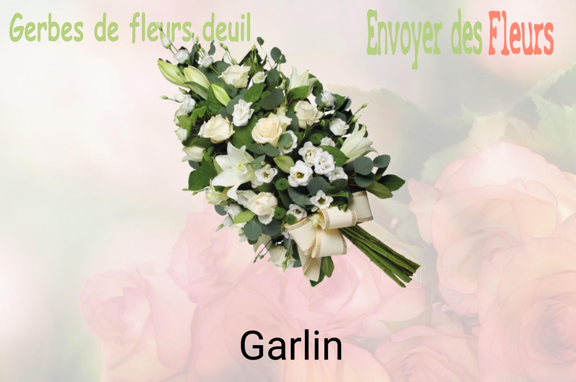 Gerbe de fleurs de deuil livrée à Garlin